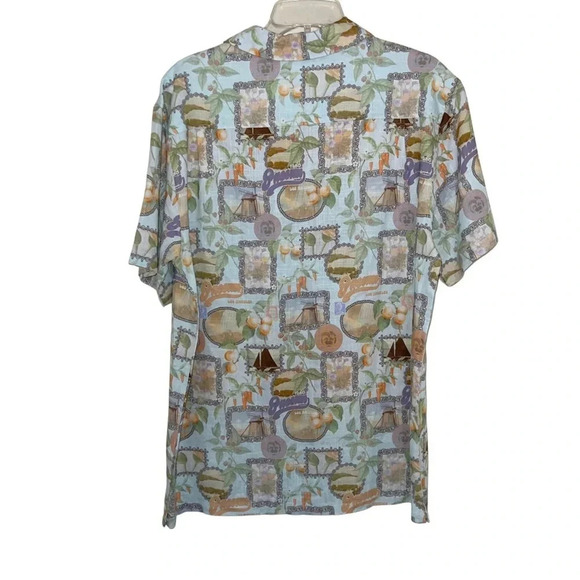 Pacsun Men’s NWOT Linen Tropical Tiki Hawaiian Button Down Vacation Shirt Medium - Picture 6 of 10